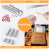 Senyard M2 M3 M4 M5 304 1415pcs Nuts and Bolts, Stainless Steel Metric Bolt Assortment (Lock & Flat Washers),Metric