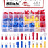 Hilitchi 440Pcs 22-16/16-14/12-10 Gauge Electrical Insulated Ring Bullet Butt Spade Fork Splice Crimp Wire Terminals