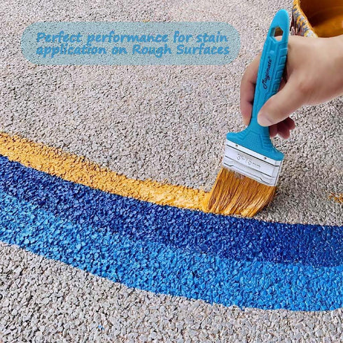 4-inch Stain Brush - Chip Brush Wide Flat Bristle Paint Brush for Painting Walls, Cabinets, Touch-ups, and Dust Cleaning