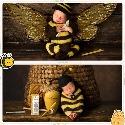 80 Set Engrowtic Bee Baby Shower Gifts Pens for Guest Bee Themed Baby Shower Party Favors Ballpoint Pens with Thank You