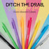 Loddie Doddie Vivid Gel Pens, 8 Pack, 0.7 mm Medium Point Smooth Writing Retractable Pens, No Bleed