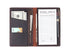 Server Book Organizer with Zipper Pocket, Genuine Leather Restaurant Guest Check Presenters