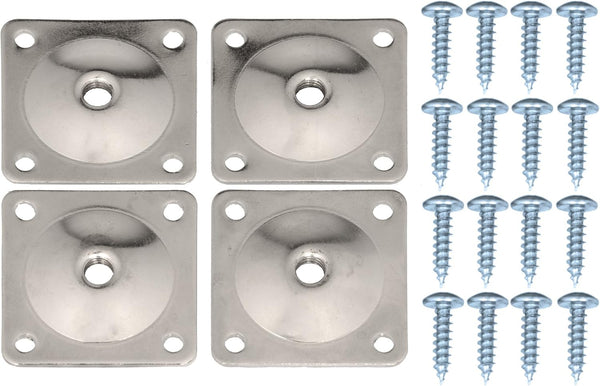 Pandora Hardware Furniture Leg Attachment Plates 5/16 -in, Heavy Duty Top Plate