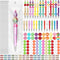 Cholemy 24 Sets Plastic Beadable Pens, Assorted Bead Pens with Multicolor Bubblegum and Crystal Spacer Beads
