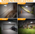 302 1800LM, IP65 3 3 UME Battery Powered Motion Sensor Outdoor Lights LED Waterproof Battery Operated Flood Lights