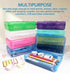 Plastic Translucent Pencil Box, Snap-Tight Lid Pencil Cases for School and Office Supplies, 1 Pack