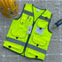 TCCFCCT High Visibility Reflective Safety Vest for Men Women, 9 Pockets, ANSI/ISEA Standards, Yellow, Medium