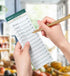 Weekly Magnetic Meal Planner & Grocery List, 7 x 10 Inch Notepad for Fridge, 60 Sheets for Dinner Planning