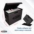 BCW Foldable Comic Book Storage Box - 1 ct, Fits 125-150 Sleeved and Boarded Comics, Gray Case for Silver, Bronze,