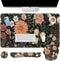 Arttown Spring Flower Desk Mat Leaves Floral Colorful Mouse Pad Set 4 in