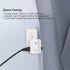 DEWENWILS Indoor Remote Control Outlet, Wireless Remote Light Switch with 2 Side Outlets, No Interference Remote Outlet Switch, No Wiring, 15A/1875W, 100ft RF Range, Compact Design, Programmable