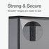 Oxford 1.5" Round Ring Binders, View Binder with Covers on 3 Sides, Non-Stick, PVC-Free, Black, 350 Sheet Capacity