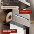 No Drill Toilet Paper Holder with Phone Shelf,Tissue Holder for Bathroom RVHome,Guest Toilet,Wall Mounted Toilet Paper