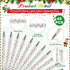 Sayglossy 45 Set Glitter Christmas Pens Gifts Bulk Christmas Employee Appreciation Gifts Ballpoint Pens with Thank You