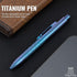 Premium Titanium Ballpoint Pen with Smooth Gel Ink, Luxury Writing Instrument for Business, Office & Daily Use -