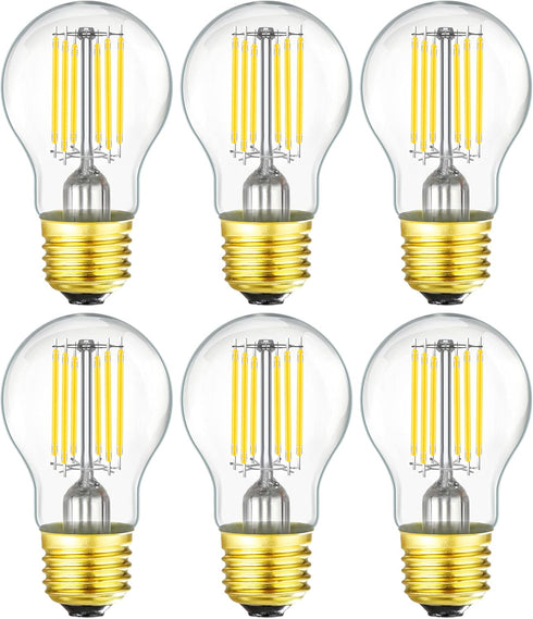 Leools Dimmable A15 led Bulb 8W Equal 75 watt Vintage LED Edison