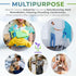 Pack 5 60 AMZ Medical Supply White Disposable Coveralls with Hood, Large. of Microporous Lab Coveralls for Men