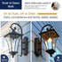 FLSNT Dusk to Dawn Outdoor Sensor A19 LED Edison Bulbs 2 Pack, 7W (60W Eqv.), 800LM, Vintage Filament