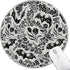 Hancynir Goth Bat Floral Mouse Pad for Desk, Gothic Small Cute Mousepad with