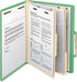 Smead Classification File Folder, 2 Dividers, 2" Expansion, Green, Letter Size, 10 per Box (14002)