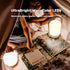 LED Outdoor Rechargeable Lantern Table Lamp, Small Battery Powered Portable Night Light, Cordless Desk Lamp (6.2inch,