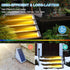 LED Solar Step Lights Waterproof Outdoor Stair Lights, Warm White Solar Deck Lights IP67 Solar Decoration Lights for Yard, Patio, Garden, Walkways, Front Door, Pathway, Driveway, Porch 2PK by AUDLES