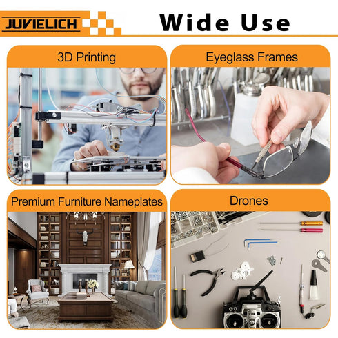 Juvielich 200pcs M3-0.5 M3 M3x0.5mm 304 3D Square Nuts, Stainless Steel Square Nut, SS Tiny Nuts, Metric Coarse Thread