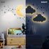 17.7 11.2 1.5-in Lumipets Lighted Balloons, Nursery Night Light, Wall Mounted Lighted, Battery Operated Cloud Light