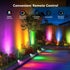 2-in-1 Pool(2 Pack) OurLeeme Lawn Flood Light Stake, Waterproof Outdoor Remote controlle Landscape Lighting Spotlight