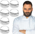 100 Pcs Black Beard Nets Beard Covers Comfortable Protective Beard Masks for Men
