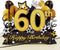 HOMANGA 60th Birthday Pop Up Card, 3D Greeting Card with Note and Envelope, Gifts for Husband, Wife, Men, Women