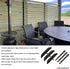 Explranltec 11 (48'') Louver Bracket Kit, Deck Sunblind System, Shutters Hardware System for Windows Garden, Complete