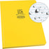 Rite In The Rain Weatherproof Hard Cover Notebook, 8 3/4" x 11 1/4", Yellow Cover