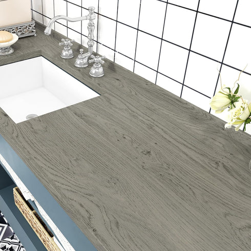 WESTICK Wood Grain Contact Paper, Removable Peel and Stick Wallpaper for Cabinets, Countertops, Bathroom Walls 15.75" x