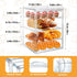 Generic 15.5 11.4 9.8 Inch 4-Tier-Party Countertop,Adjustable x x Display Case, Bakery Display Case Clear Bread Storage