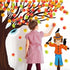 Zonon 128 Pcs Happy Fall Y'all Classroom Tree Bulletin Board Set, Woodland Whimsy Autumn Decorations for Thanksgiving