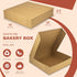 Fit Meal Prep [10 Pack Pie Boxes 10x10x2.5 Kraft Square Bakery Boxes for Cookies, Cake, Cheesecake, Chocolate Covered Strawberries, Dessert, Pastry, Cardboard Sweet Boxes for Treats