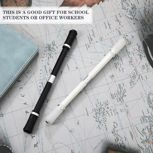 Outus 2 Pieces Spinning Pen Rolling Finger Rotating Gaming Trick Pen Mod with Tutorial No Refill Stress Releasing Brain