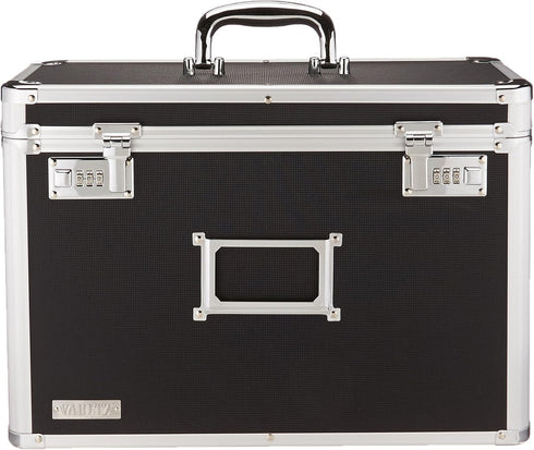 Vaultz File Organizer Storage Box - 14 x 7.25 x 12 Inch Portable Locking Totes for Office Documents