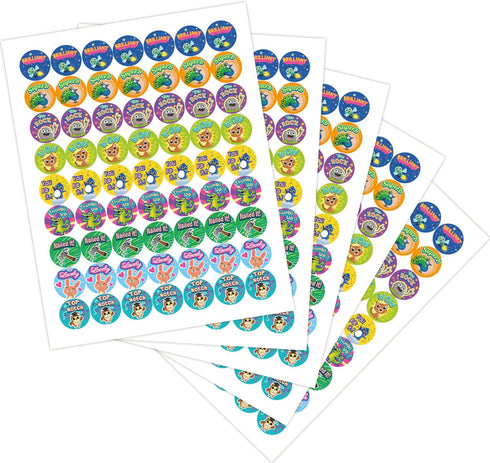 Sweetzer & Orange Reward Stickers for Teachers, 1008 Decals in 9 Designs, 1 Inch Classroom Supplies