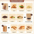 Bpole 3-in-1 50pcs Bread Loaf Bags for Homemade Bread - Bakery Paper Plastic Bags for Homemade Sourdough Bread