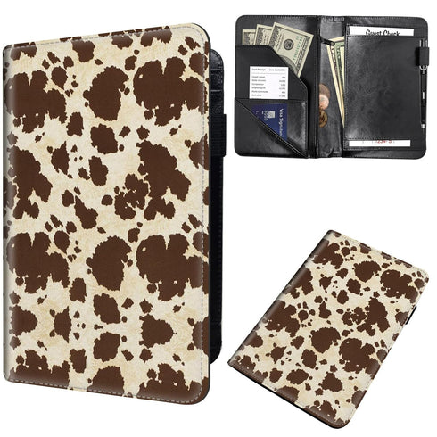 Mxfdegf Server Book for Waitress, Waiter Book Server Wallet Fit Serving Aprons, PU