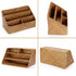 BTSKY Woven Storage Basket, Natural Seagrass Vertical Wicker Storage Baskets with 4 Compartments for Home Office