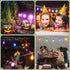 JAHEKS 30-Pack Bulbs, S14 Bulbs Bulbs, 1W E26 Orange Purple String Light LED Replacement for Outdoor String Lights