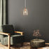 KSANA Gold Pendant Light, Modern Pendant Lighting Fixture with Seeded Glass Shade for Kitchen Island, Dining Room