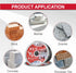 P.I.T. 4-1/2 Turbo Diamond Saw Blade for Dry/Wet Cutting - 7/8 Inch Arbor Angle Grinder Cut Off Wheel, 3 Piece