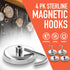 Heavy Duty Magnet Hooks - 4-Pack, Powerful Magnetic Hooks for Fridge, Tools, Kitchen, Workshop, Garage, Bathroom