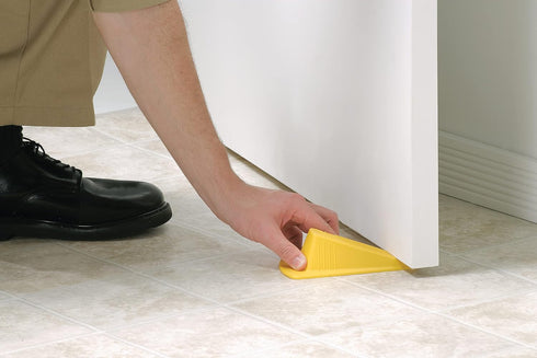 Shepherd Hardware 3763 Heavy Duty Jumbo Rubber Door Wedge, Yellow, 3-1/2 Inch