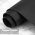 Hsurbtra Desk Pad - 30" x 14" PU Leather Mat, XL Extended Mouse Pad, Waterproof Non-Slip for Office Home, Black