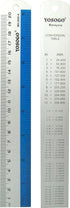 Set of 3 Aluminum Rulers, 6”, 8”, 12” in Inch and cm Scale, Random Color
